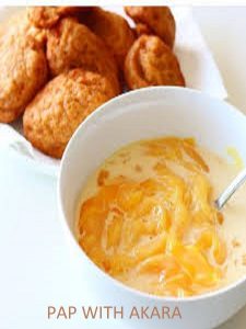 CORN PAP WITH AKARA