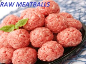 raw meatball