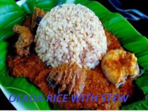 Ofada Rice with Stew