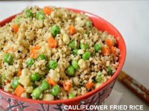 cauliflower rice.