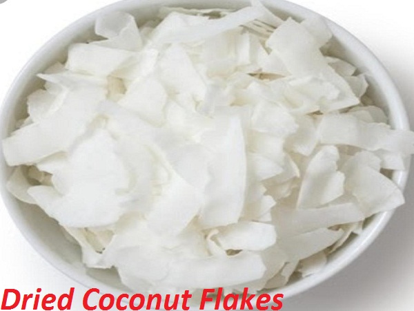 Dried coconut flakes