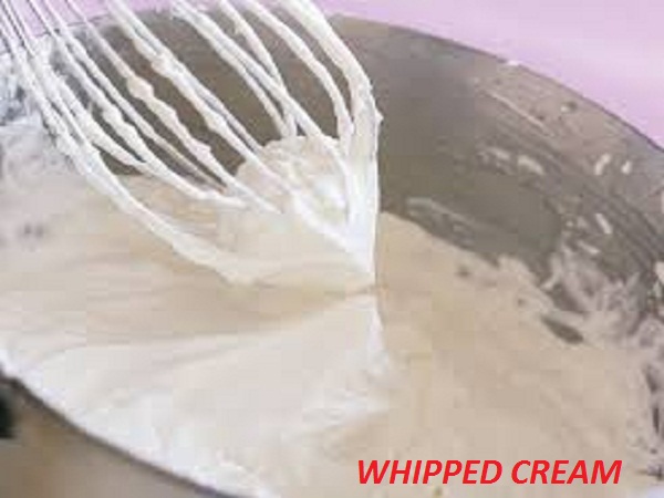 whipped cream