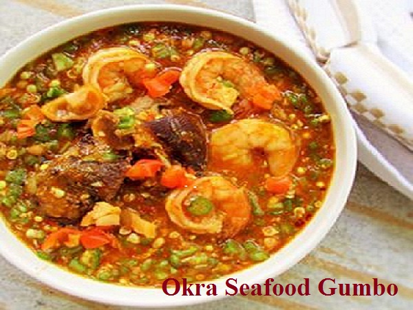 Seafood okra gumbo soup 
