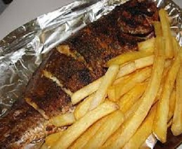 Easy baked fish and chips