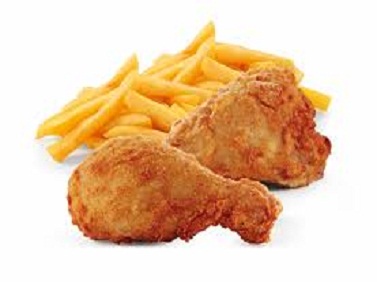 fried chicken and chips