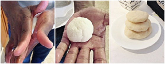 Zen-rocks shaped pounded yam