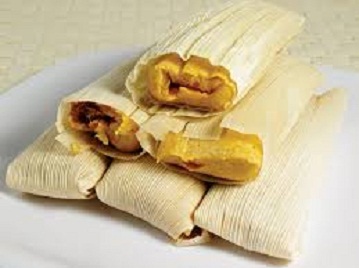 Tamal (Tamales) with pork Image