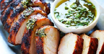 Grilled Pork Tenderloin with Chimichurri Sauce