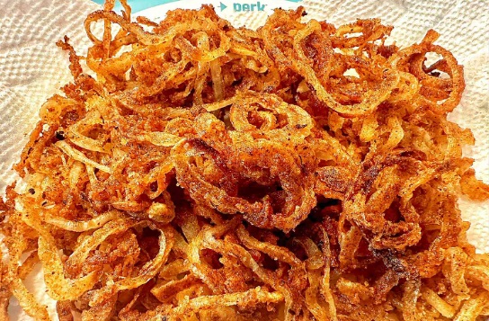 Homemade crispy tobacco onions recipe