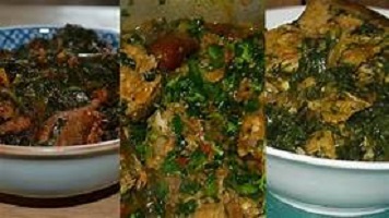 Orishirishi Green Vegetable Stew in Nigeria