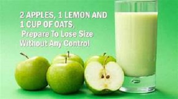 Apple Lemon Oats Smoothie for Weight Loss Benefits