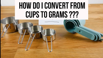 Cup to Gram Measurements Baking Equivalent