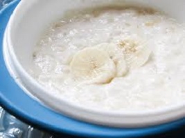 Weaning Banana Rice Pudding