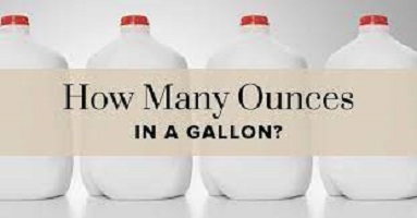 how many ounces in a gallon