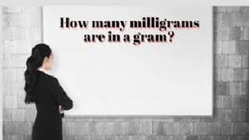 How Many Milligrams in a Gram Chart
