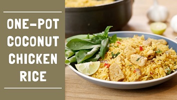 One Pot Coconut Chicken & Rice Recipe