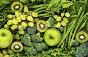 Green Fruits and vegetabled