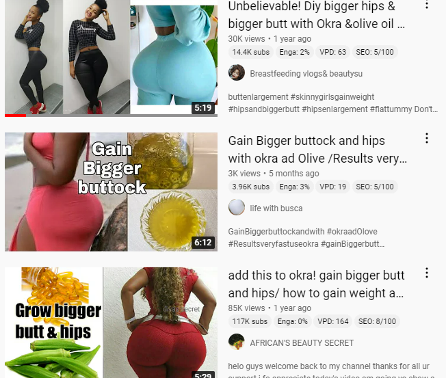 Okra and Olive oil for Bigger Butt ~ But Enlargement.