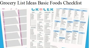 Grocery List Ideas | Grocery List | Grocery Shopping List - 9jafoods