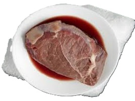 Red Juice in Raw Meat