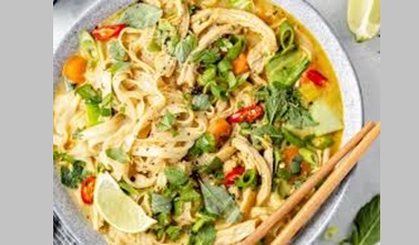 Golden Thai Curry Chicken Noodle Soup