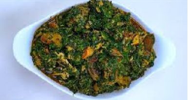 Nigerian vegetable soup without egusi,